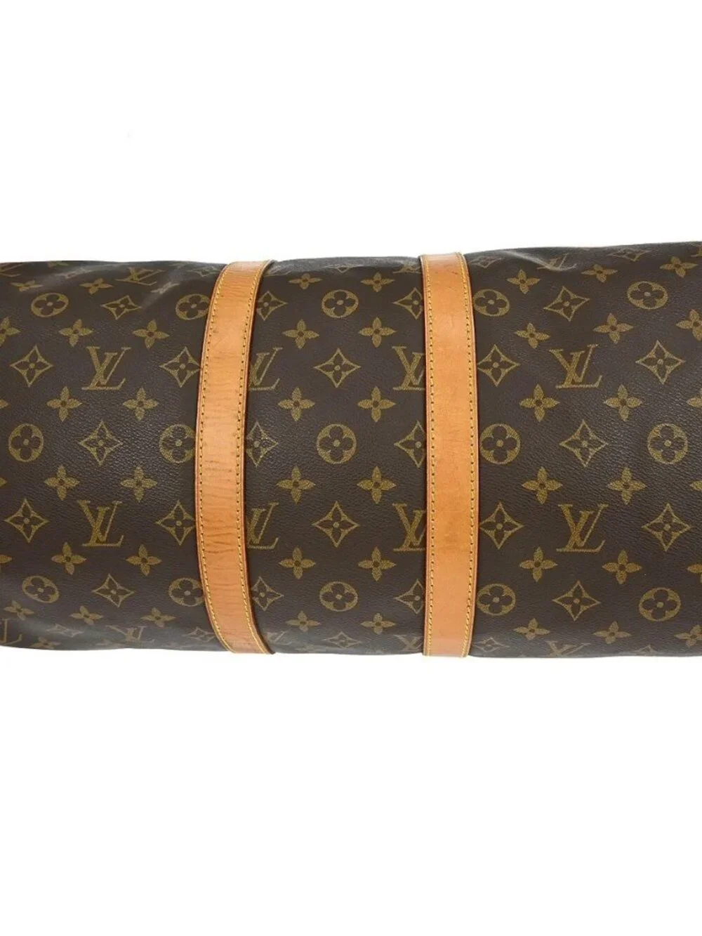Best02 LOUIS VUITTON KEEPALL 45 DUFFLE HANDBAG MONOGRAM